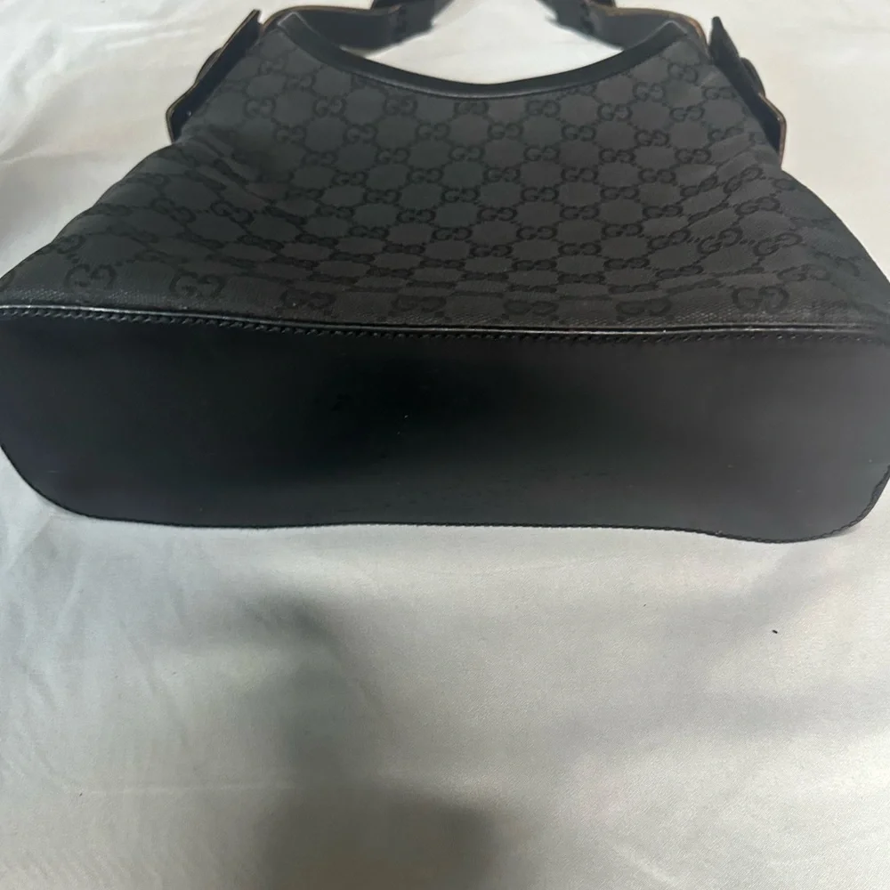 Authentic Gucci Black Patterned Hobo Bag - Picture 3 of 15